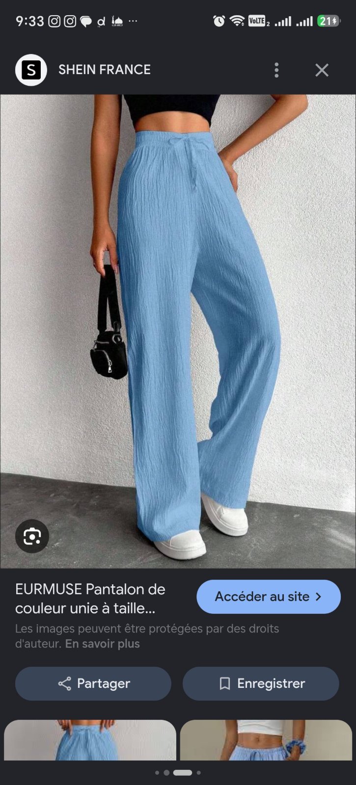 Pantalon  large bleu ciel, malbouss marra❤️ 