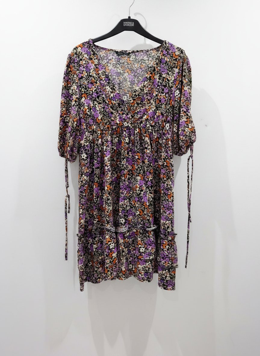 Titre : Robe Fleurie Multicolore – Shein taille S neuve.