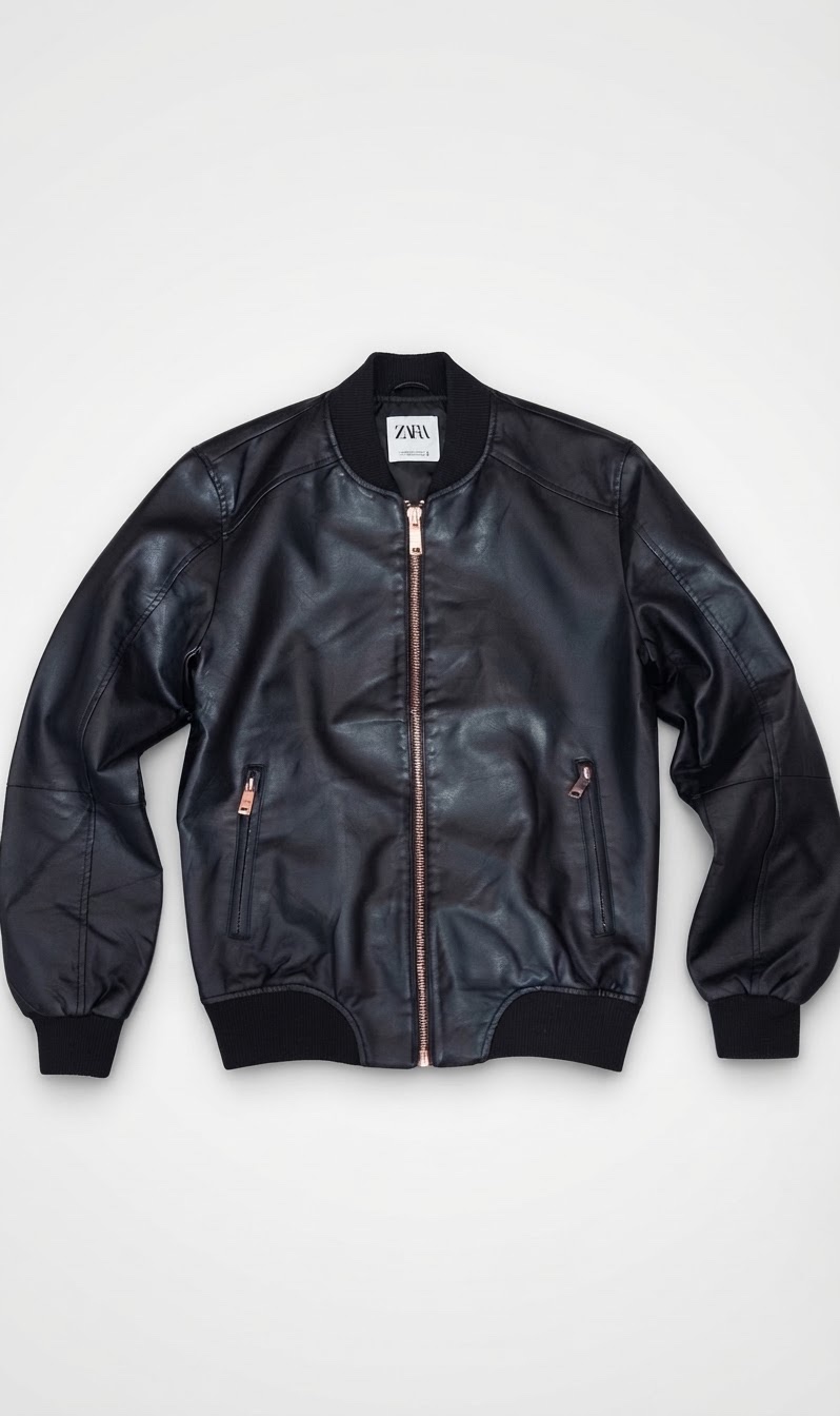 Blouson Bomber Simili-cuir ZARA
