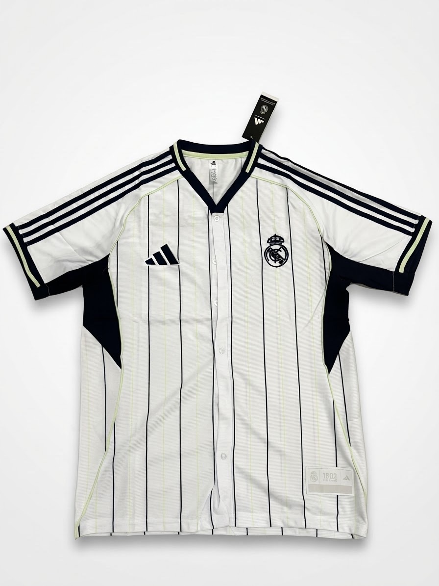 ⚽️ Maillot Real Madrid (Édition Spéciale Style Baseball ⚾️)