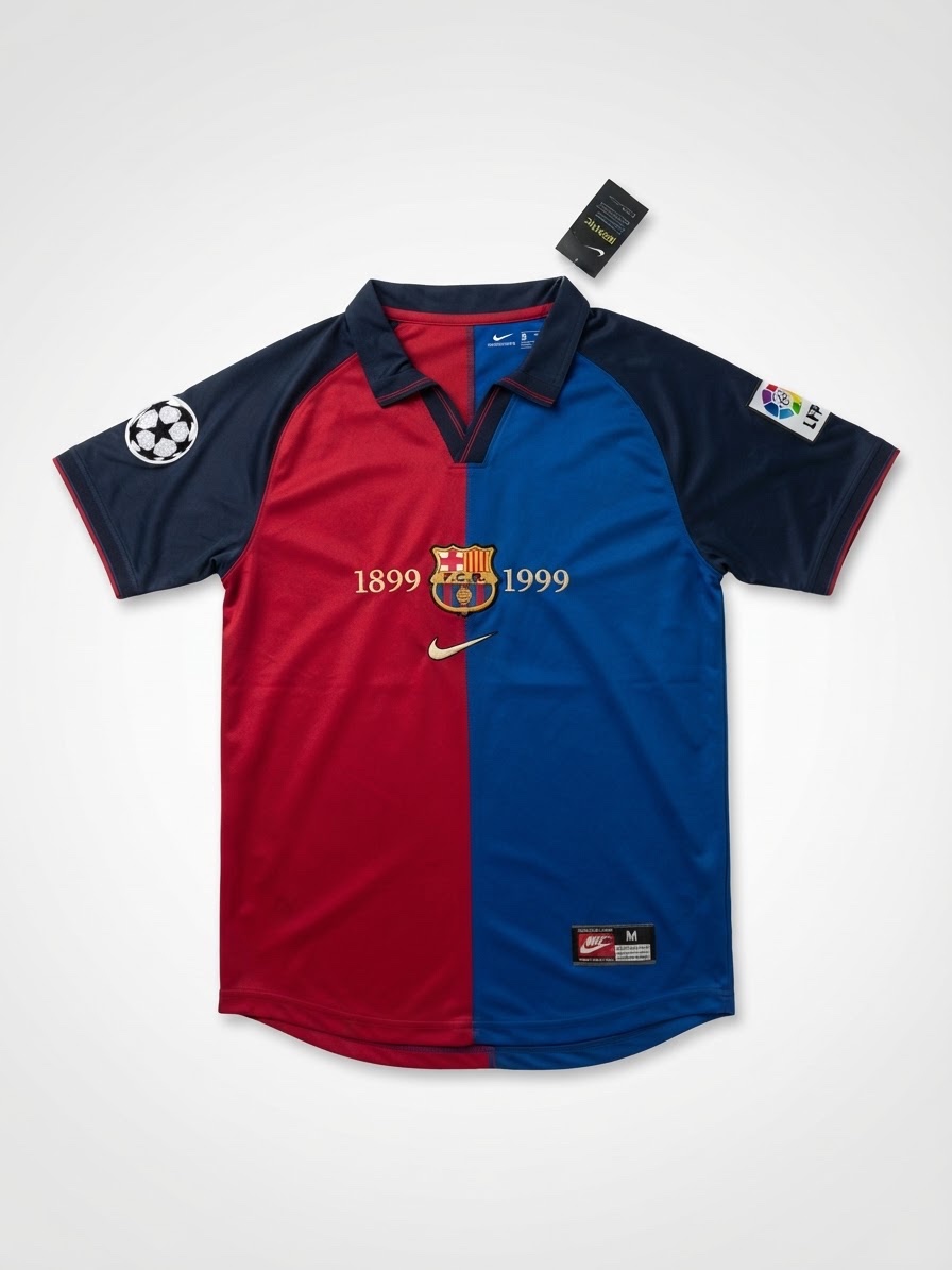 ⚽ Maillot FC Barcelone – Domicile (Saison 1999/2000) 🔵🔴