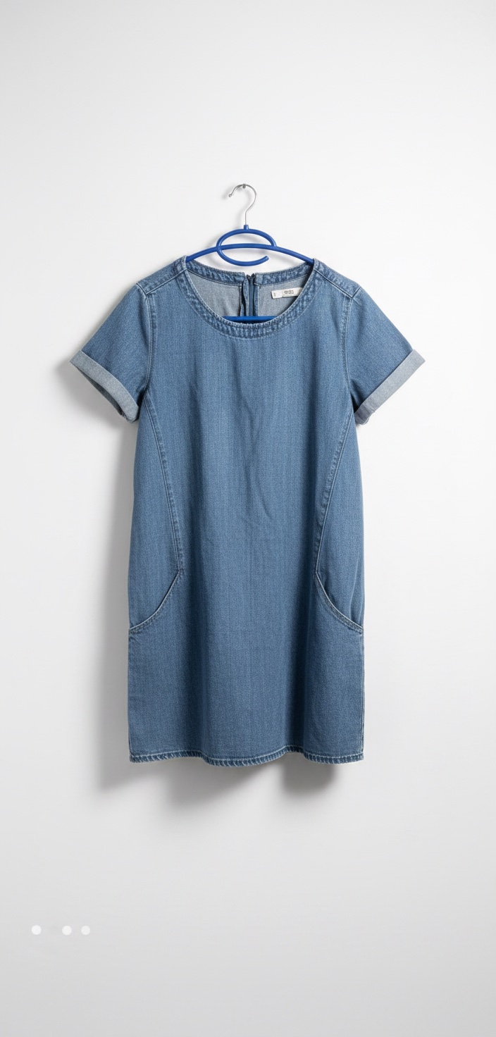 Jolie petite robe en jeans 