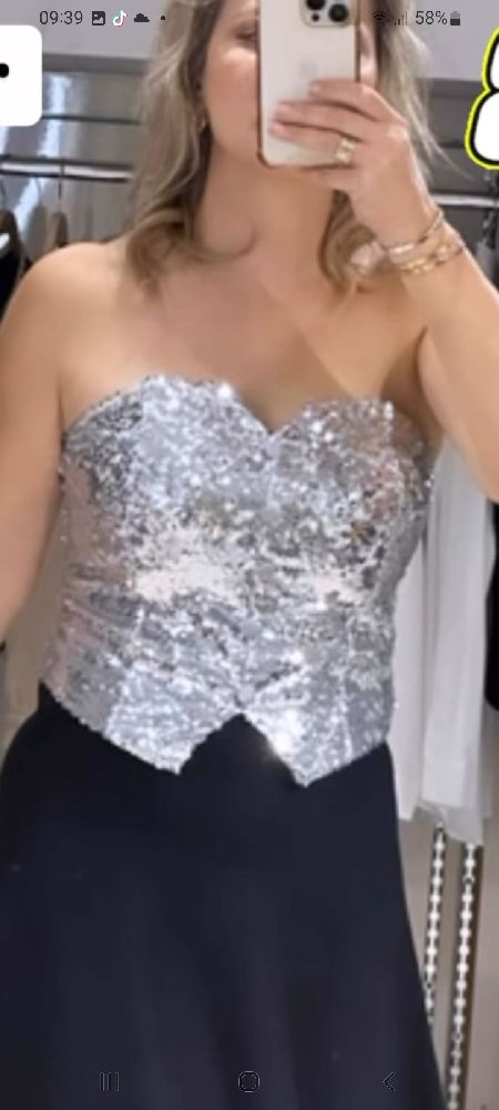Crop top bling bling 