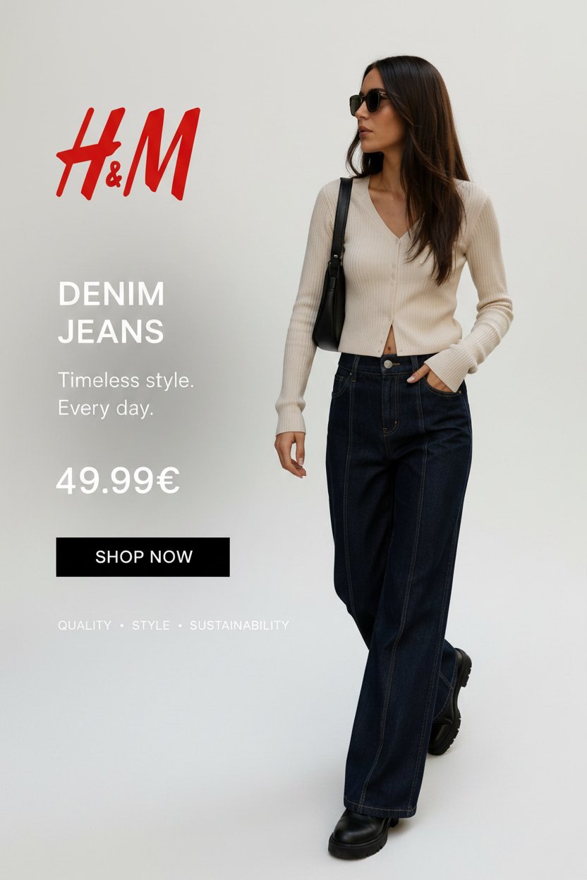 Jeans HA tendance bleu marine 