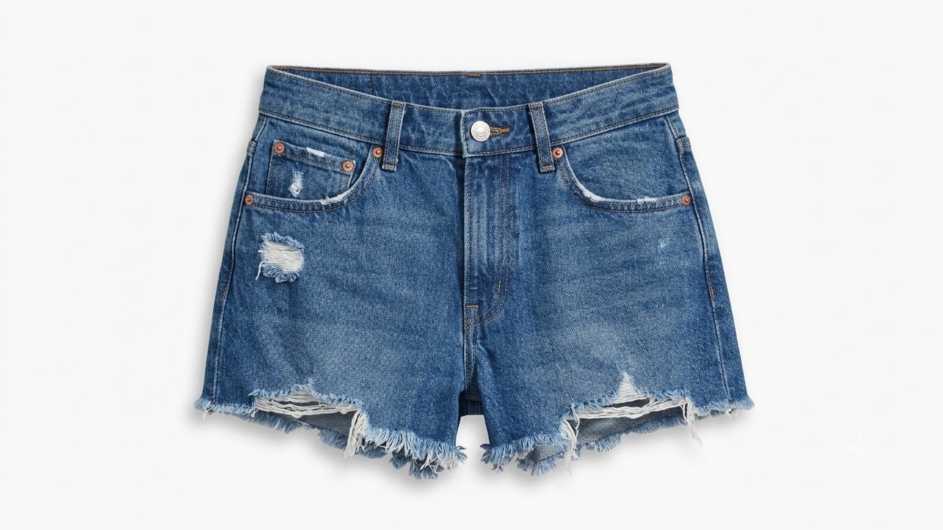 Short en Jean Effet Déchiré Primark – Taille 38 