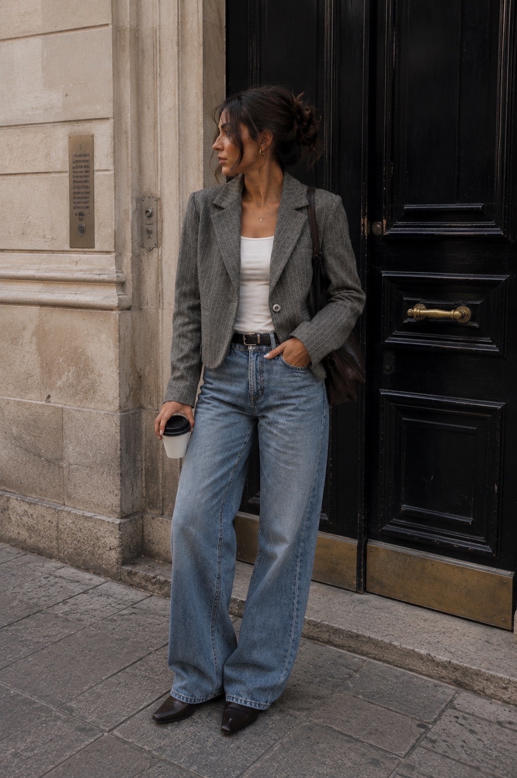 Grey Blazer vintage Casadei L 