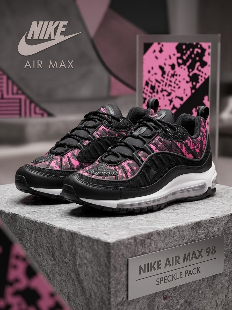 ✨🩷 Nike Air Max 98 "Speckle Pack" – L'Élégance Rebelle 🩷✨