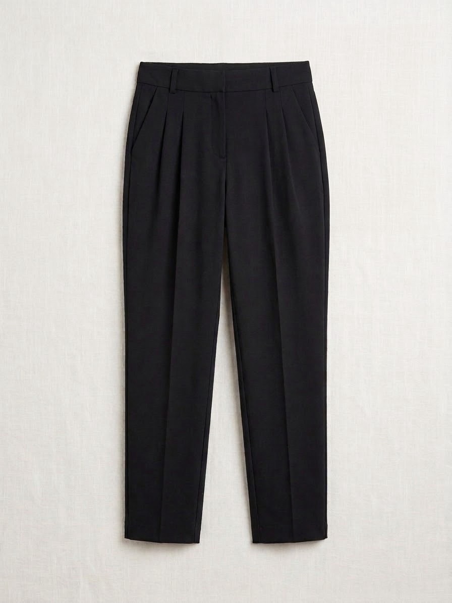 🖤Pantalon à Pinces Noir Élégant - Coupe Carotte / Tailleur🖤