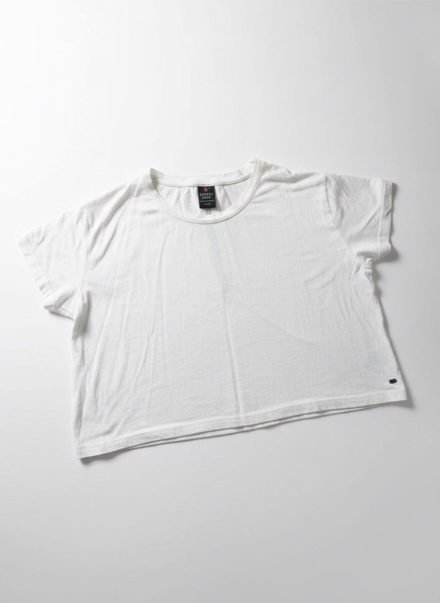 T-shirt Blanc Fluide Coupe Loose