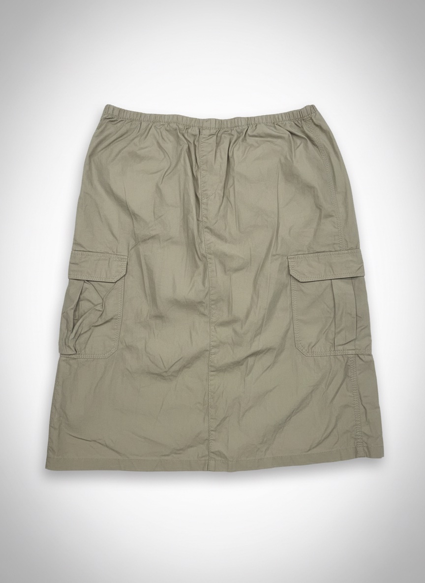 Jupe midi cargo beige H&M – Taille L