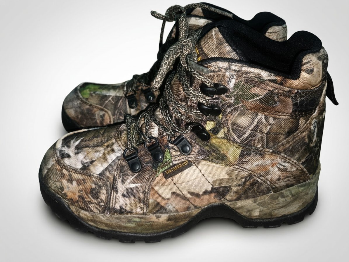 Bottines de chasse de la marque RedHead(unisex), imperméables (Waterproof) avec un motif de camouflage (Camouflage RealTree)