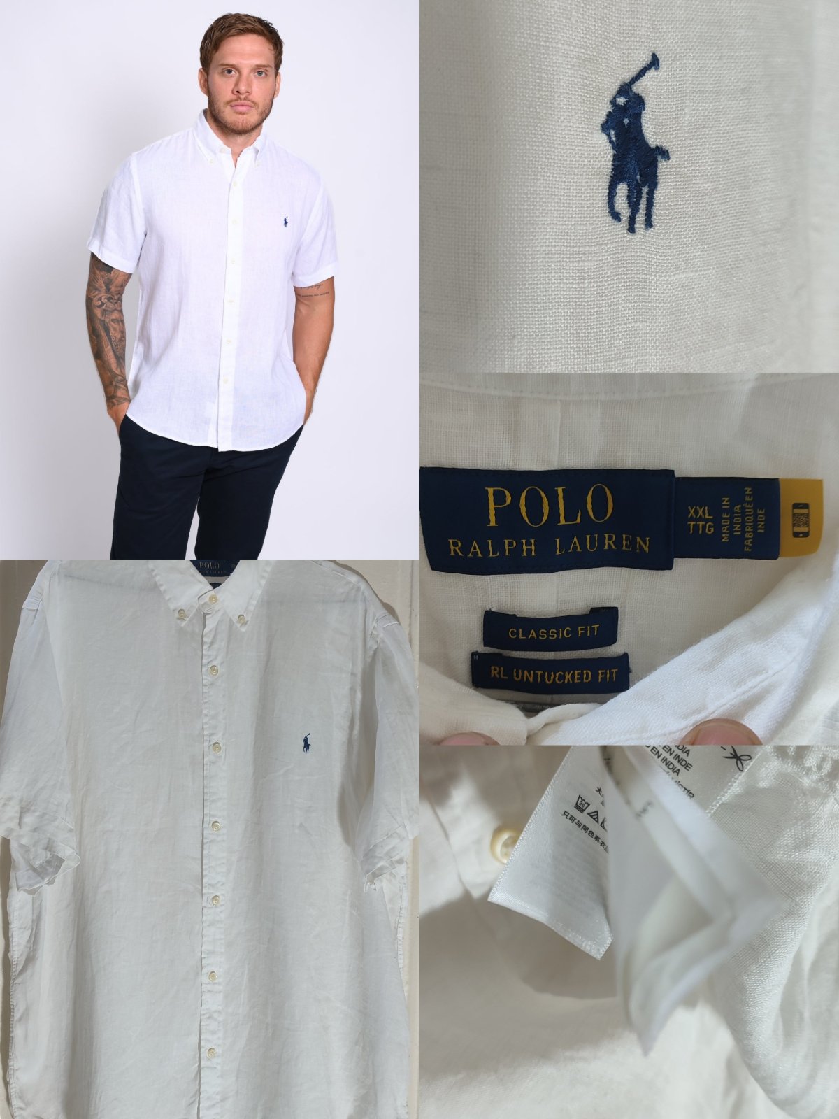 Chemise polo Ralph Lauren lin100%