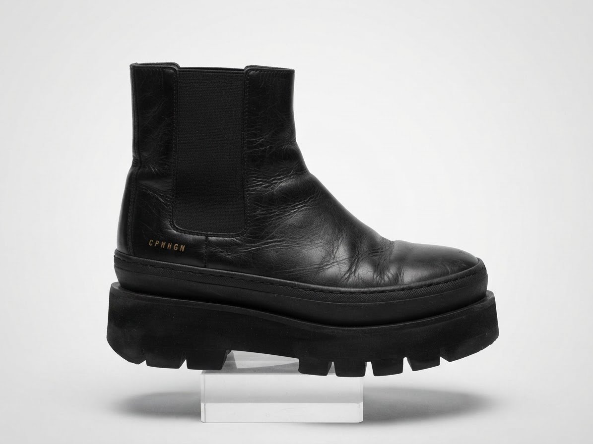 Bottines Chelsea en cuir noir de la marque Copenhagen Studios