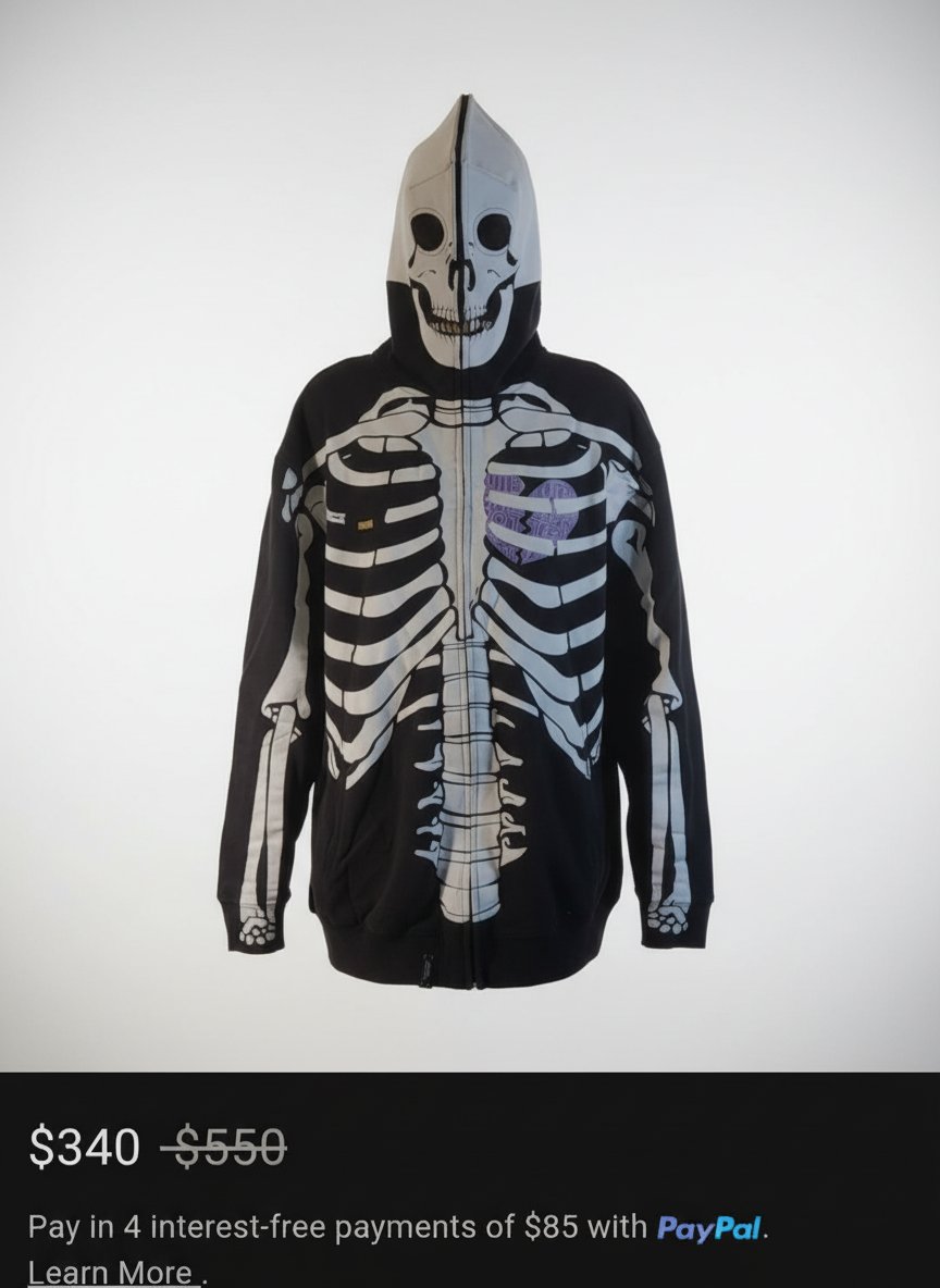 Sweat LRG Skeleton Full-Zip Phosphorescent - Style Iconique