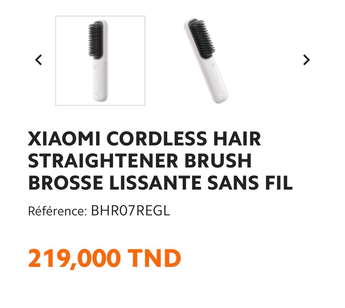 Brosse lissante portable sans fil Xiaomi