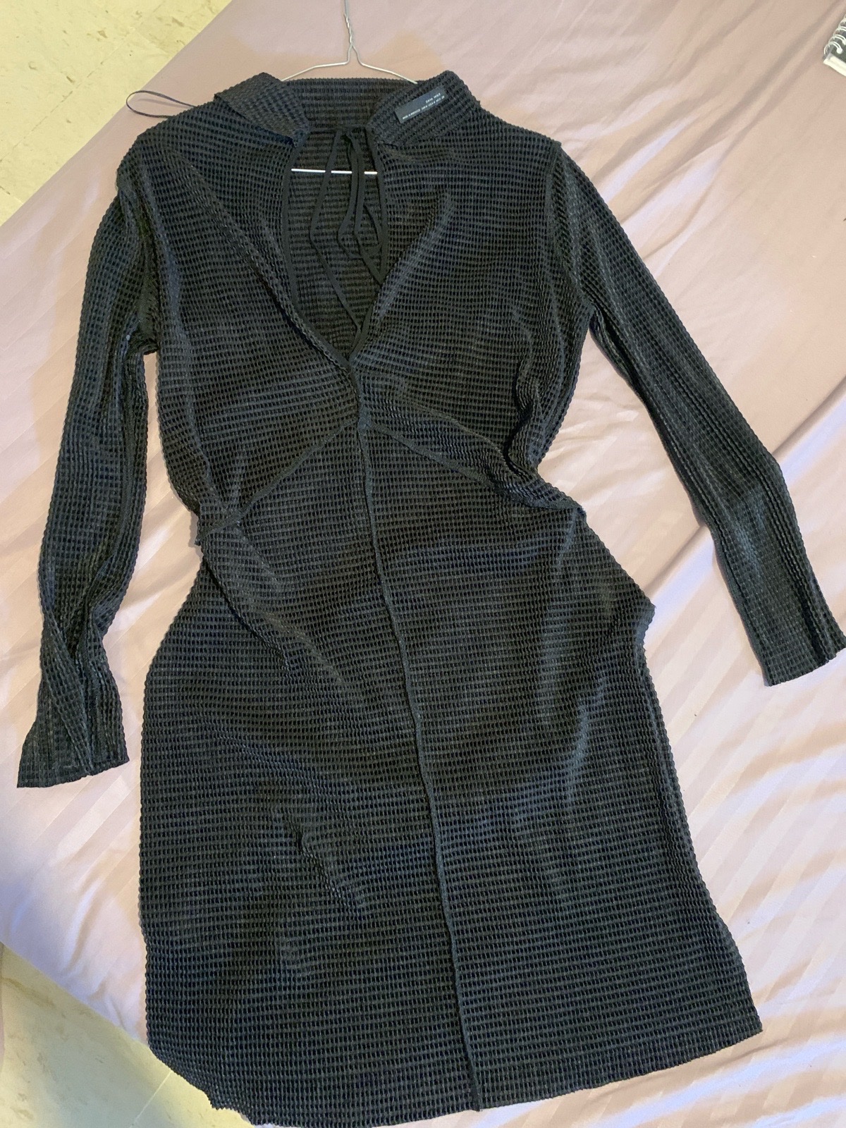 Robe crochet noire Zara