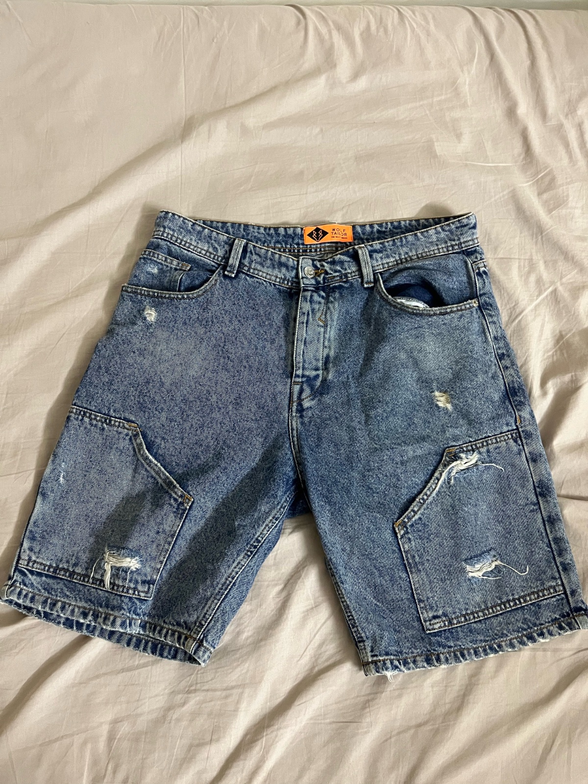 Short baggy bleu