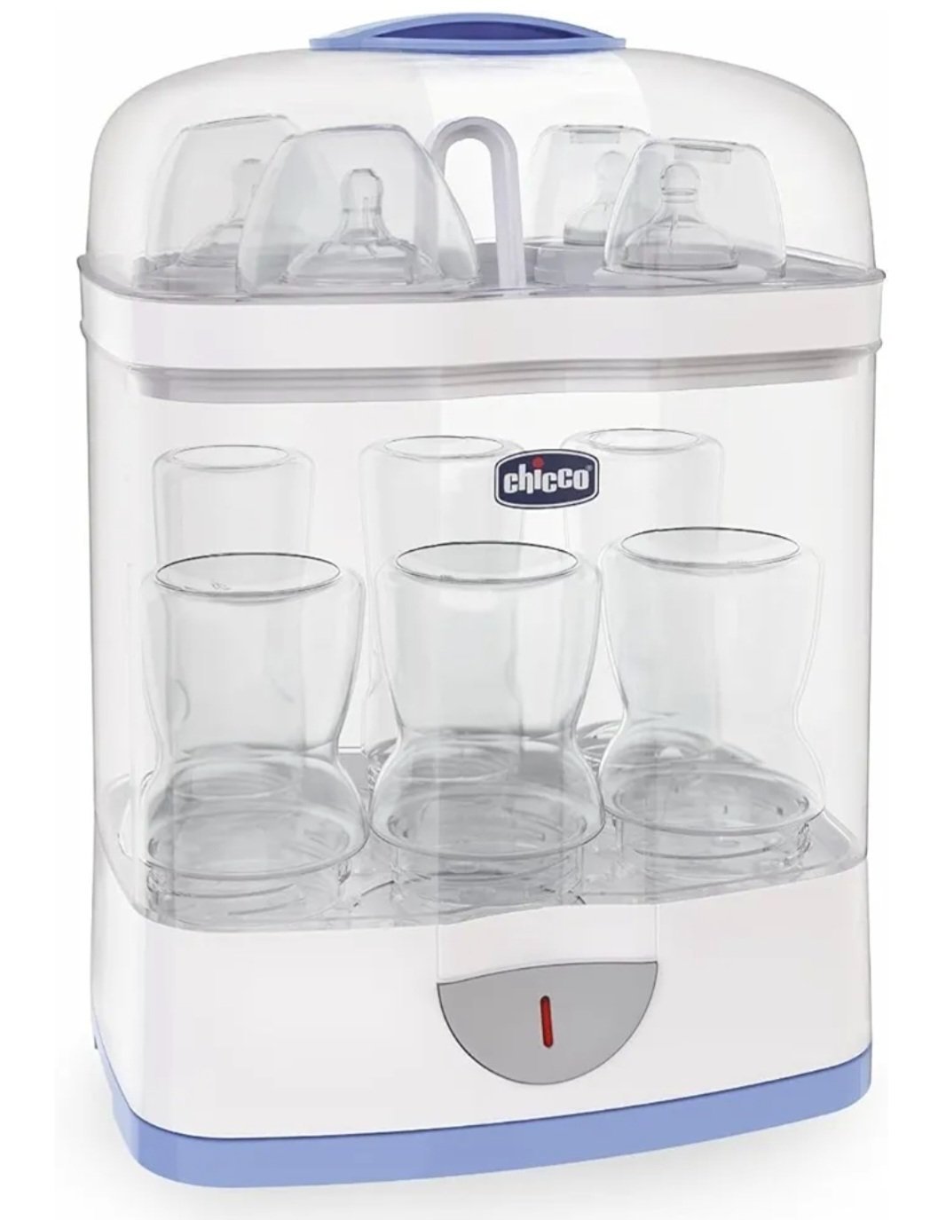 Chicco Sterilnatural 2 in 1 Convertible Bottle Sterilizer-Electric Steam-24 Hour Protection-6 Bottles Capacity