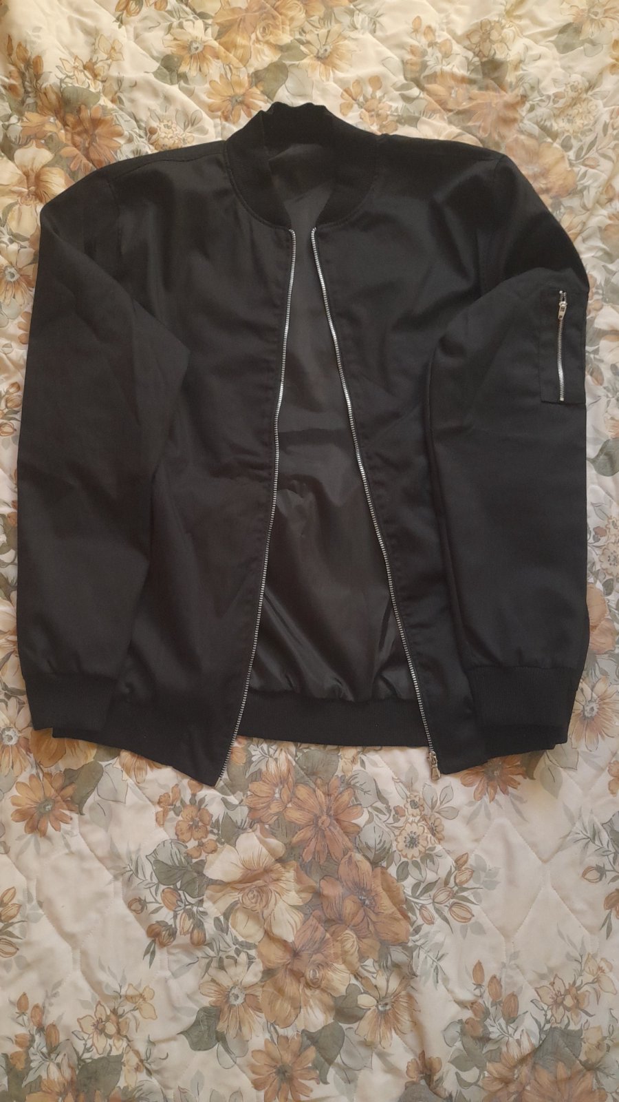 VESTE BOMBER noire taille L neuve 💯💯💯