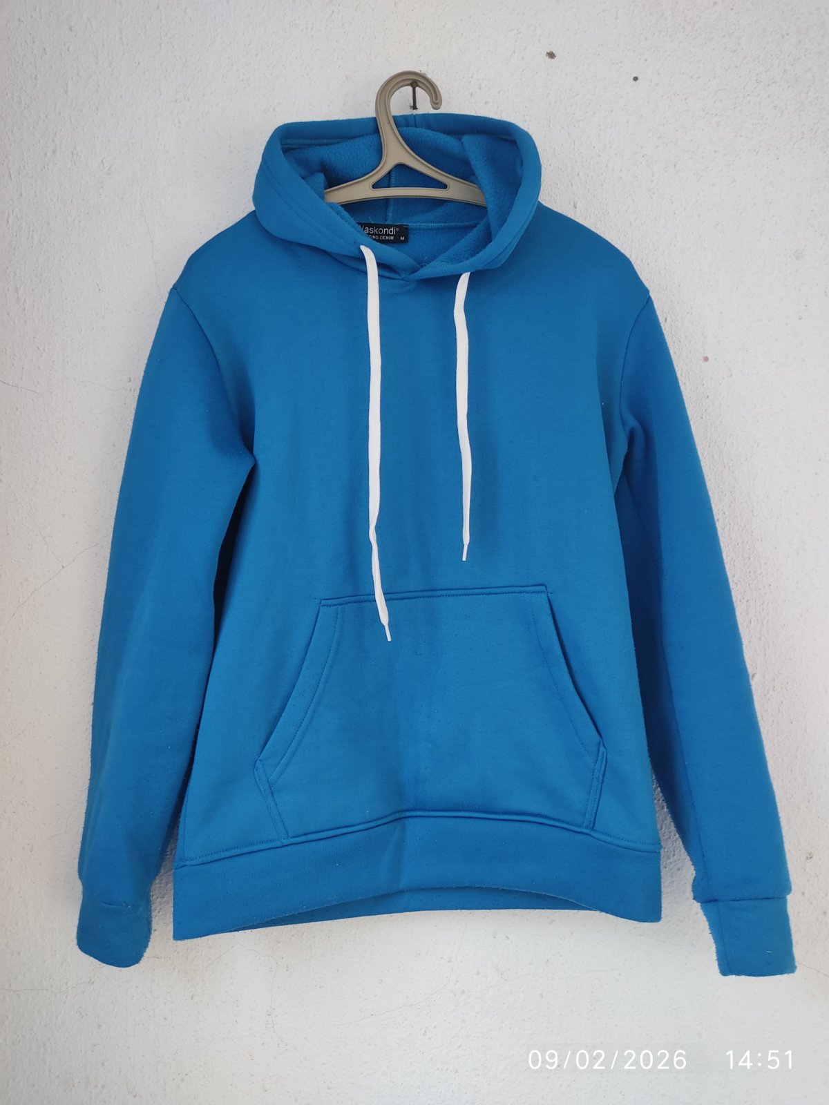 Capuche bleue ciel  Vaskondi homme 