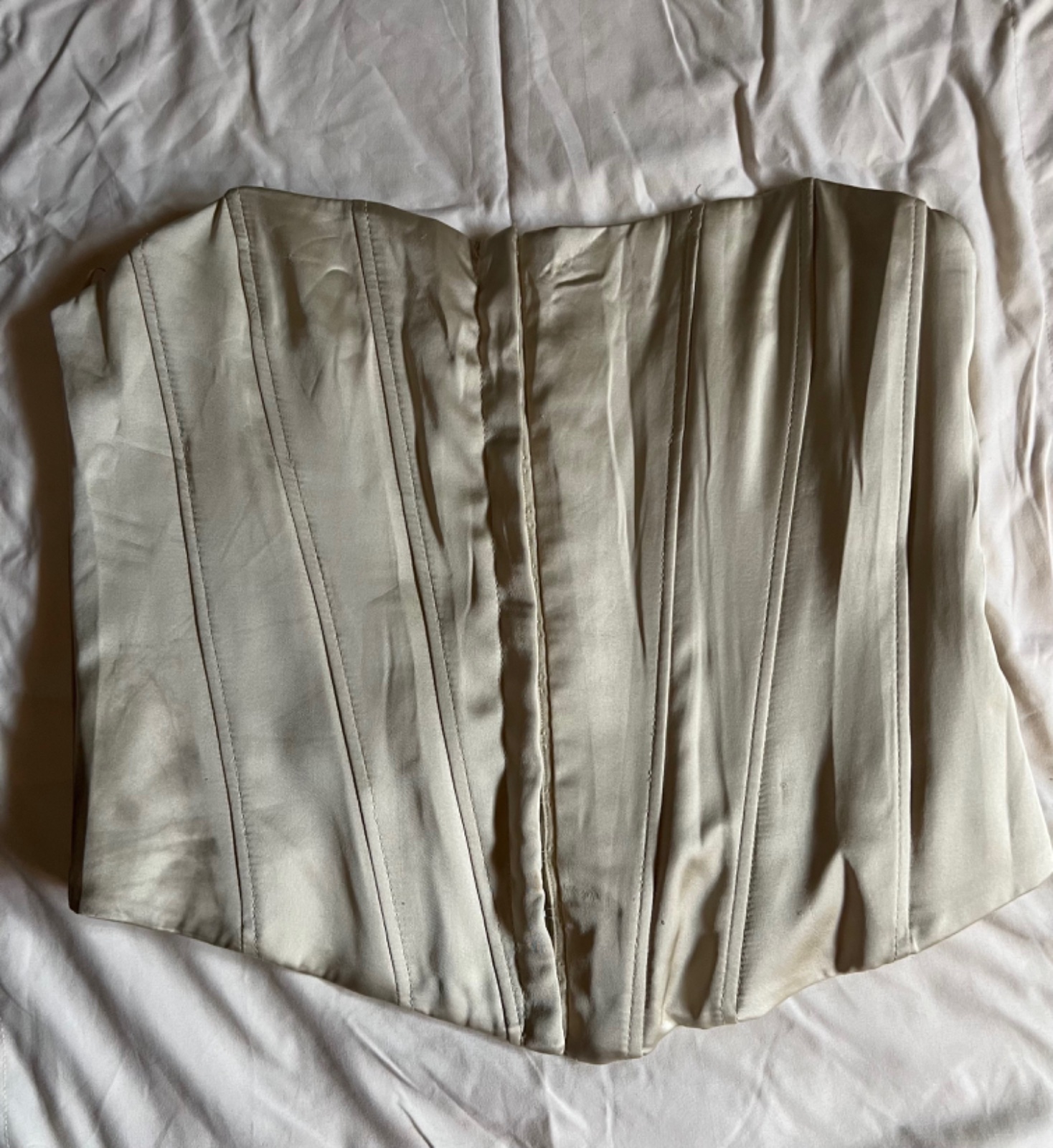 Top style corset vert pastel