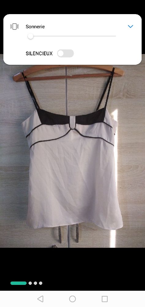 Chemise bretelles en très bon état 