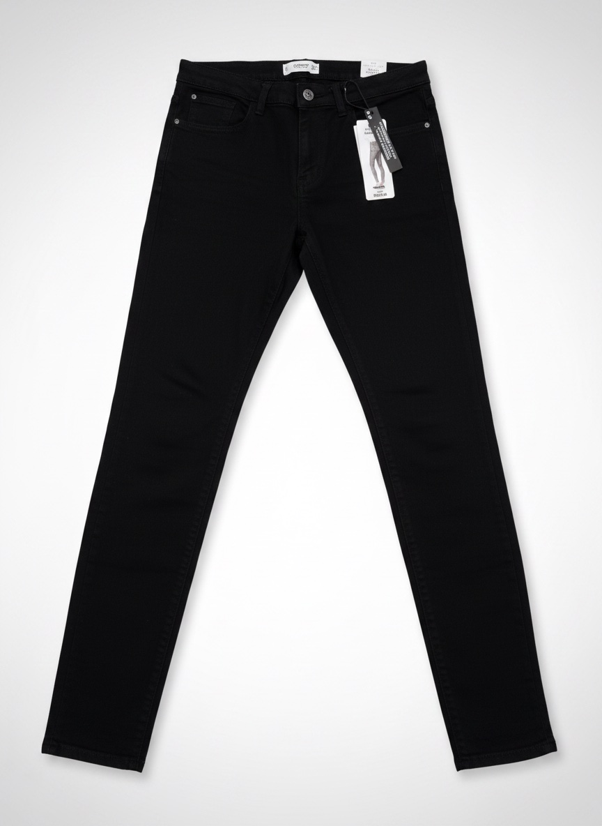 Un pantalon jean Skinny Push-Up noir