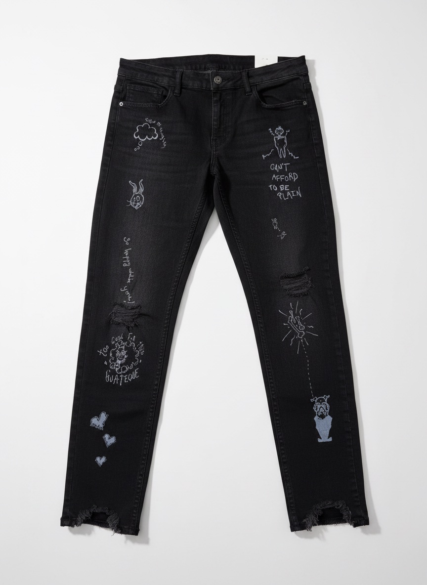 Pantalon jean noir 