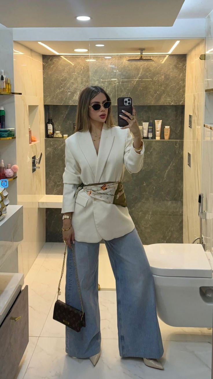 Off White H&M blazer 🤍