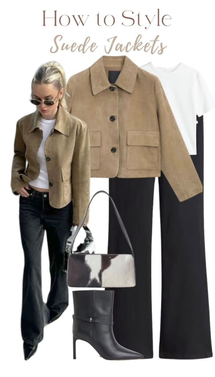 Trendy suede jacket 