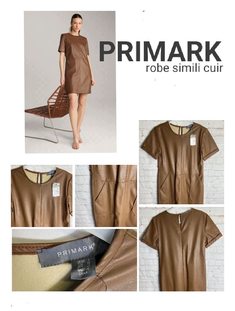 Robe simili cuir 