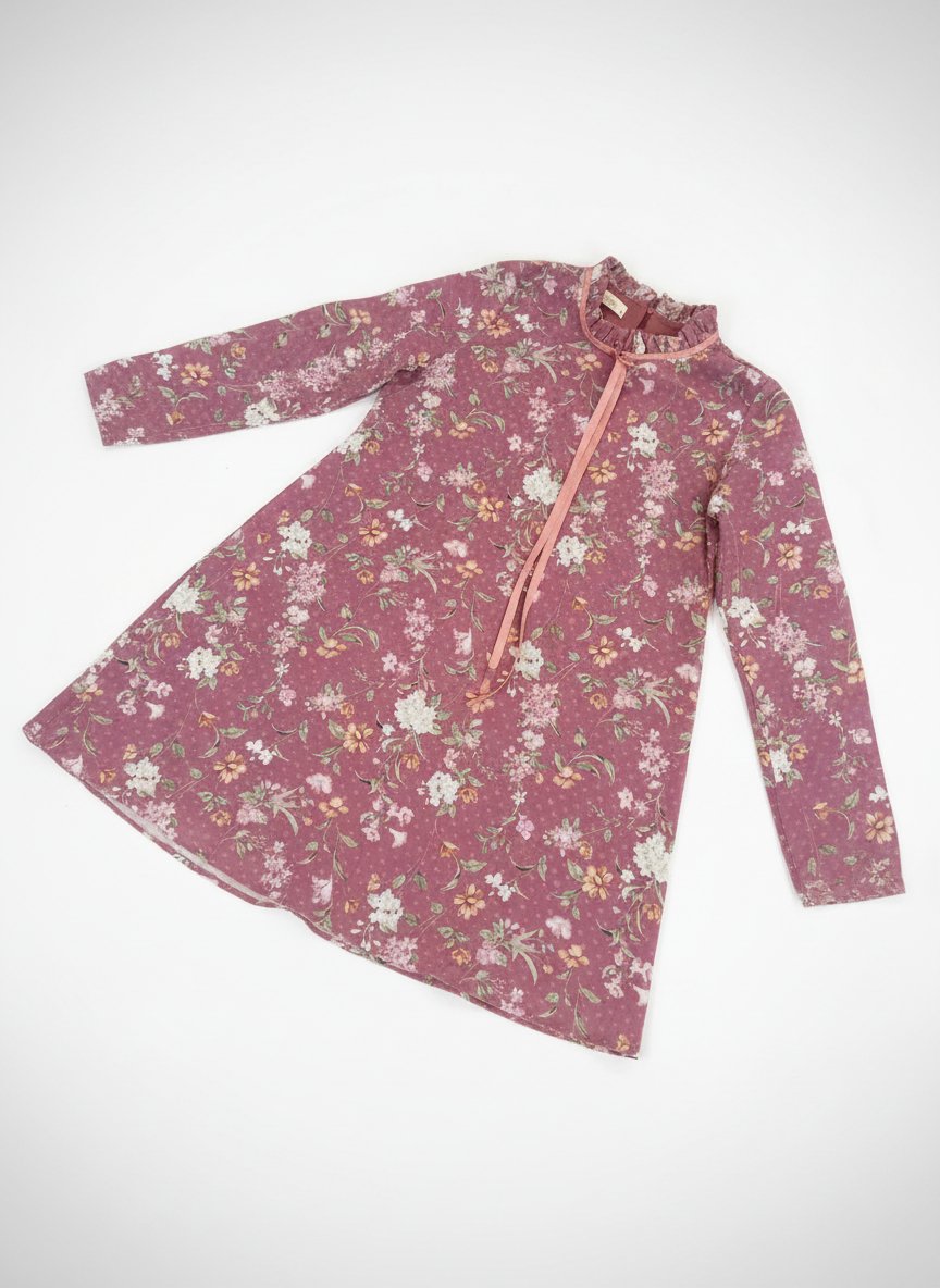 Robe Fleurie Manches Longues - Marque Mirlay (Taille 38)
