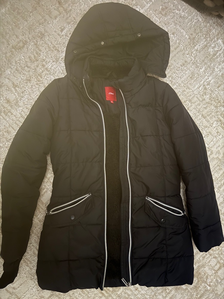 Manteau noir taille s 