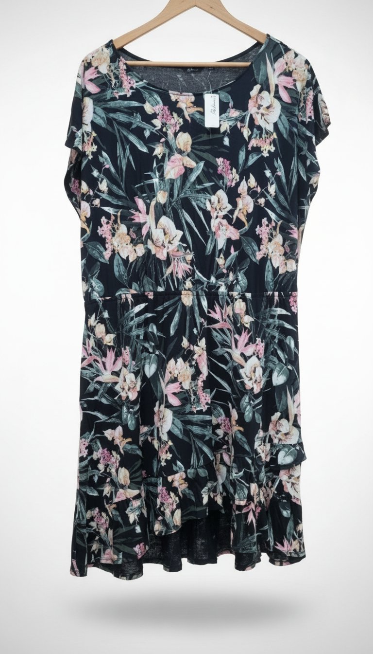 Robe fleurie avec des petits colants 