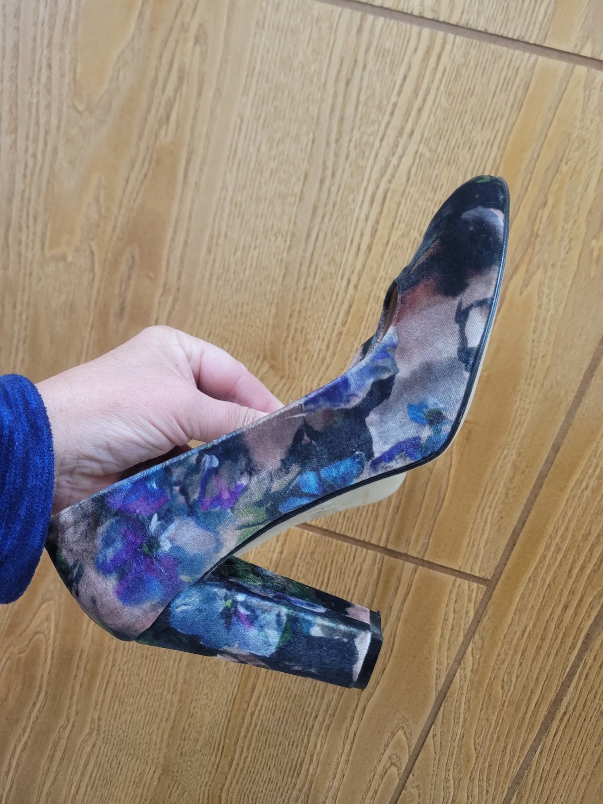 Talon Benetton en velours
