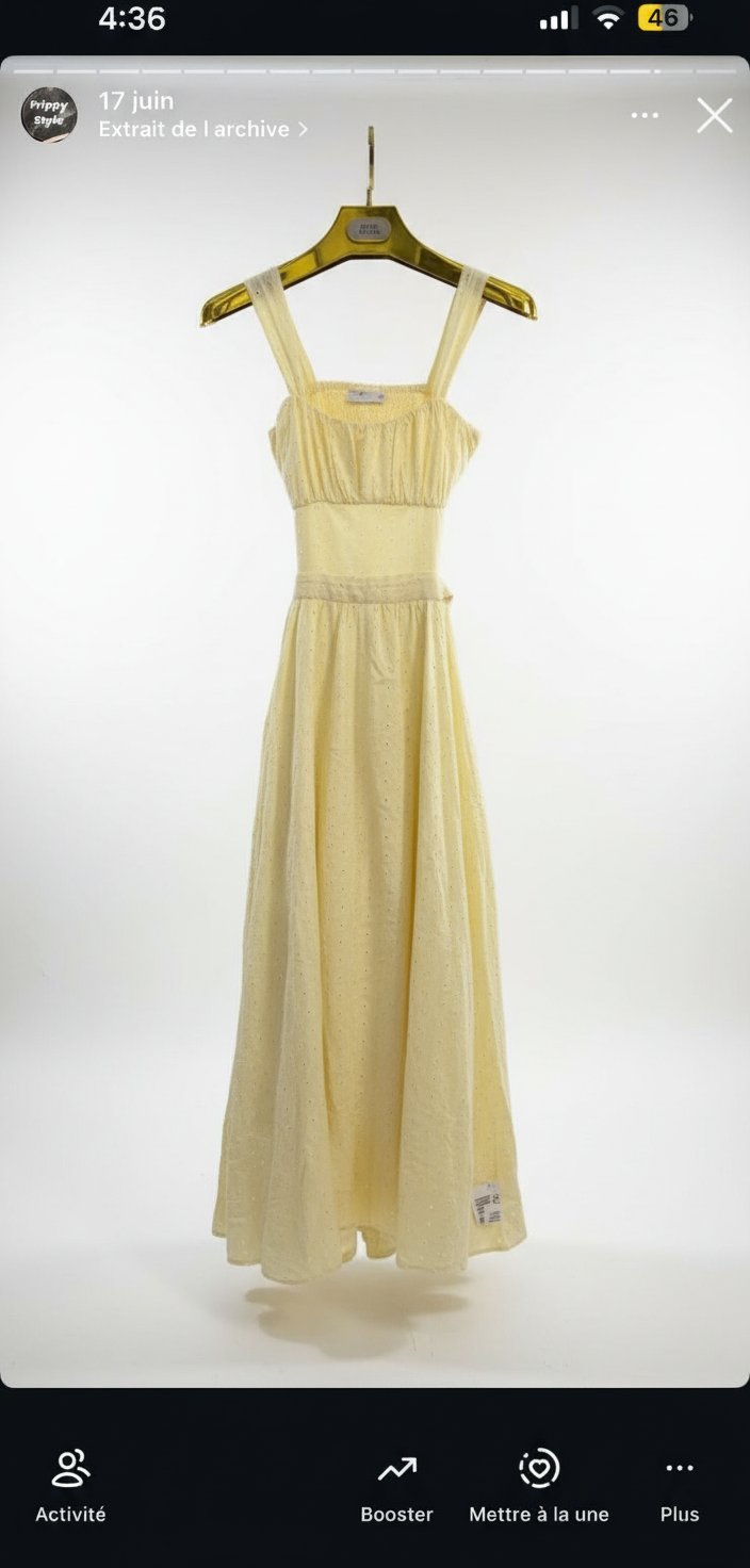 Robe tendance butter yellow de chez Asos