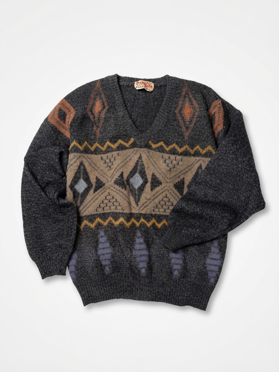Pull en maille vintage
