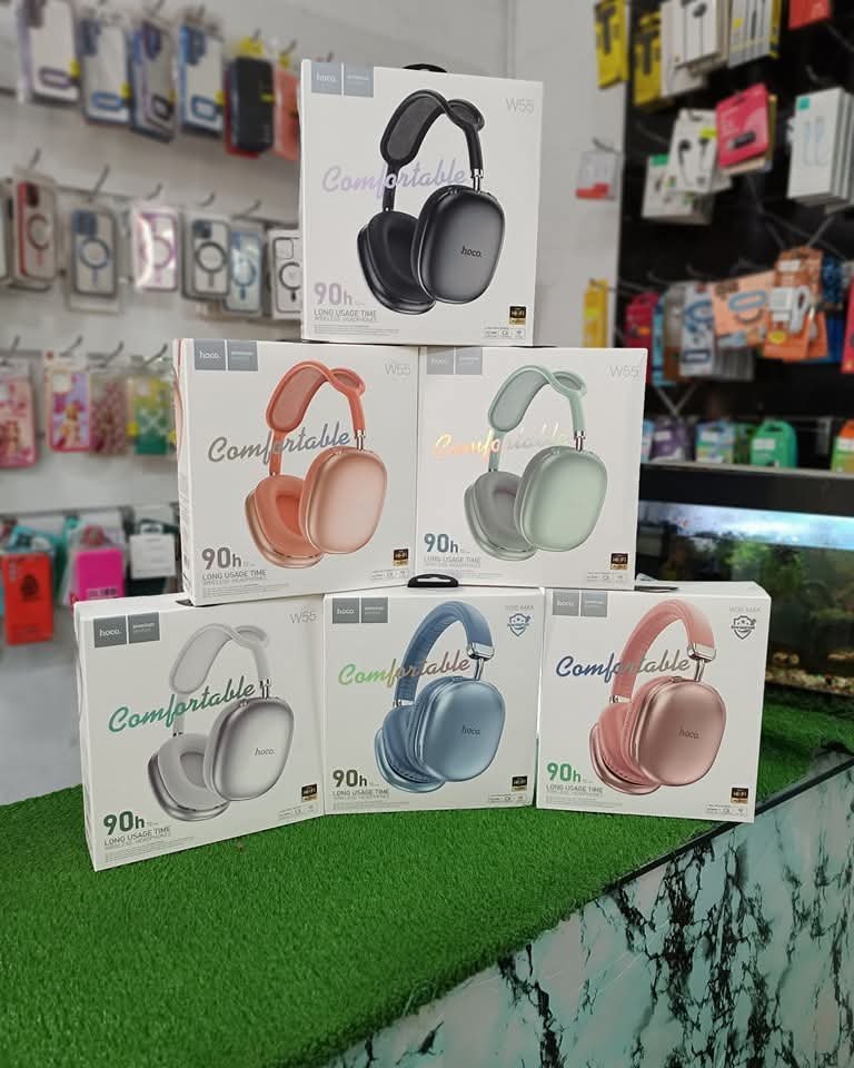 Casque bluetooth hoco w55 batterie 90h version bluetooth 5.4 produits original avec garantie 