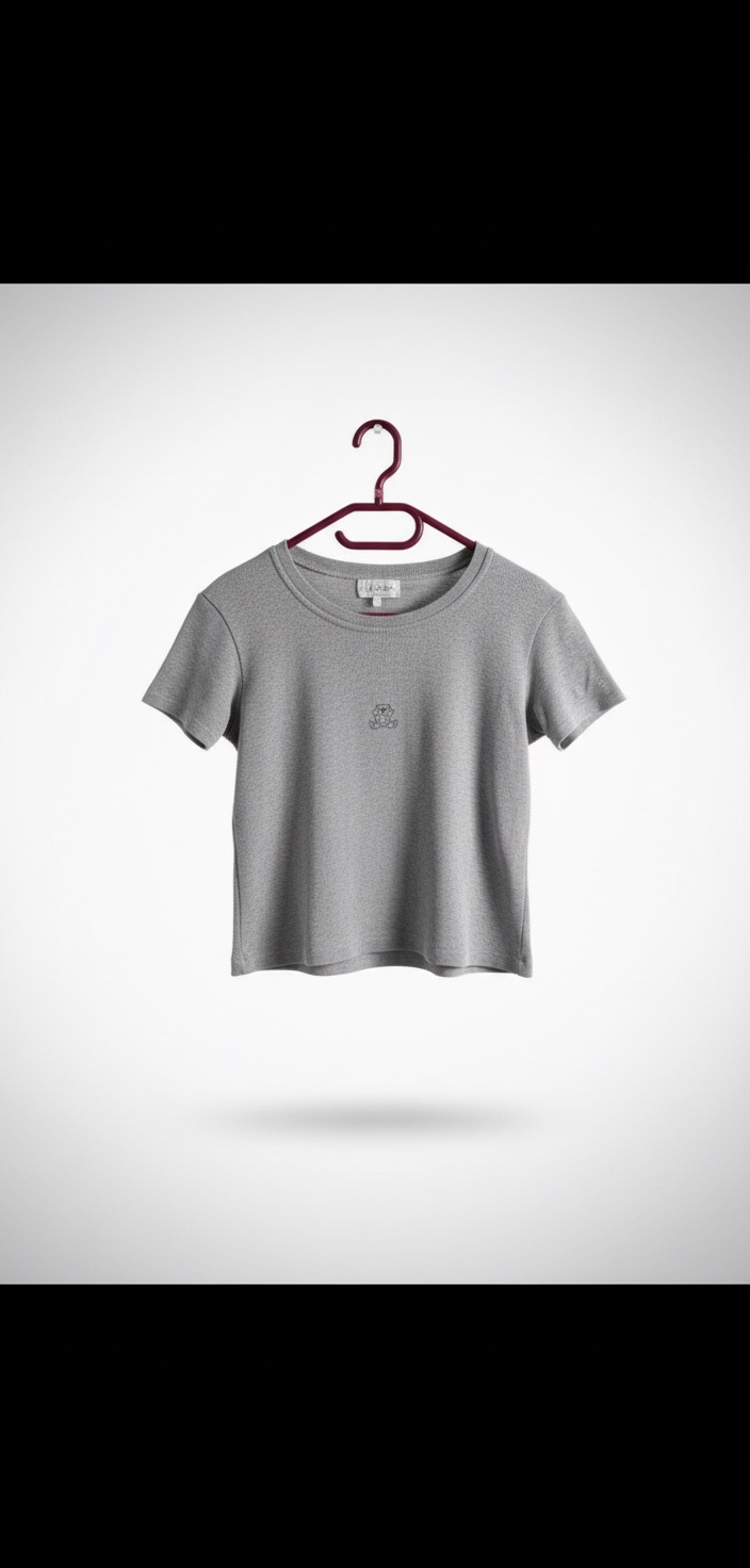 Tshirt gris CAMAÏEU avec nounours