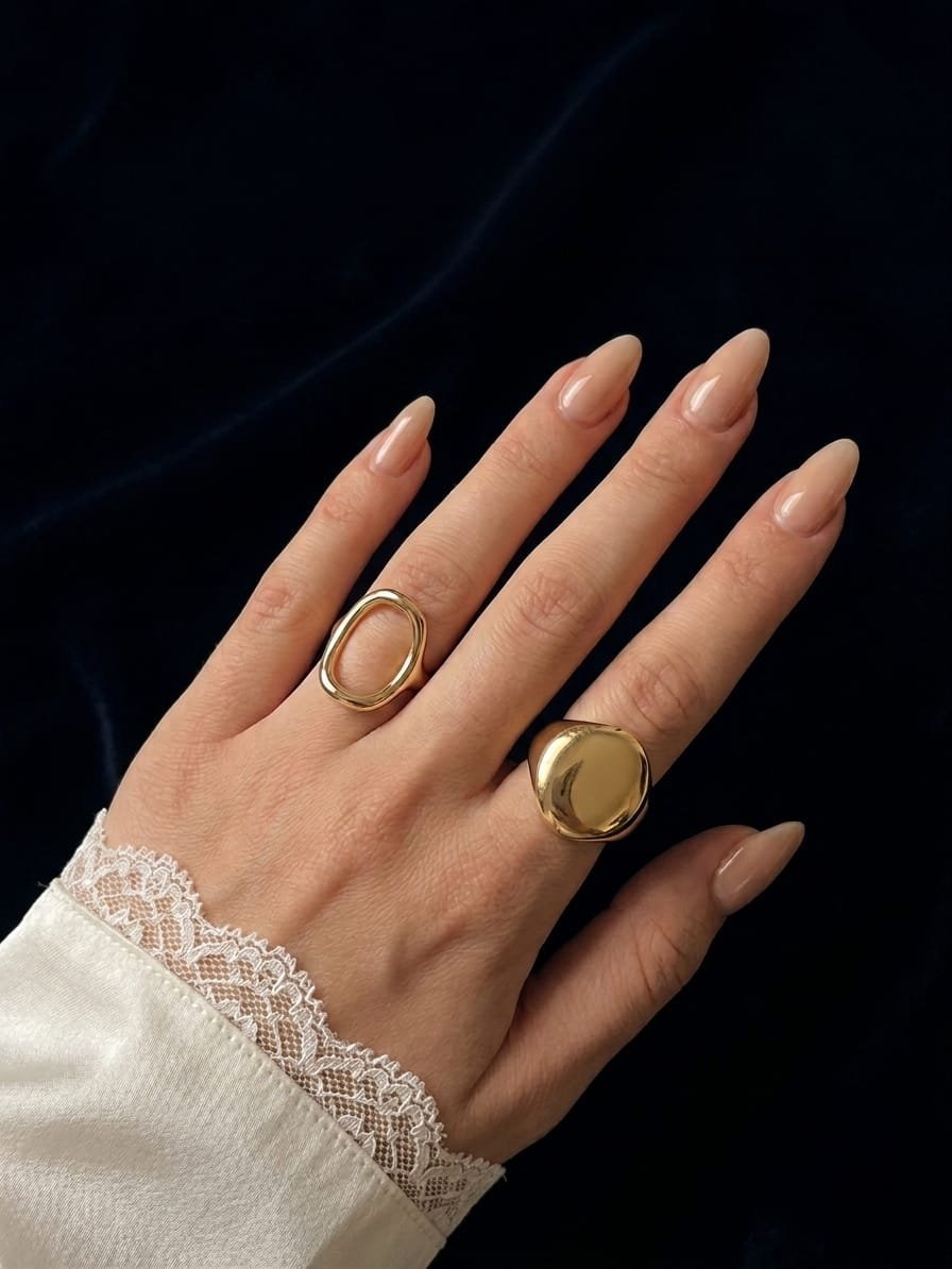 2 bague doré