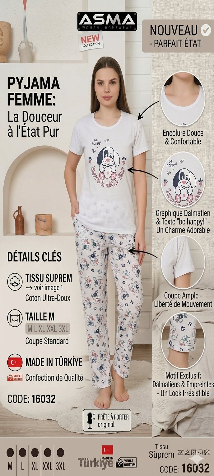 Pyjamas importation de Turquie 