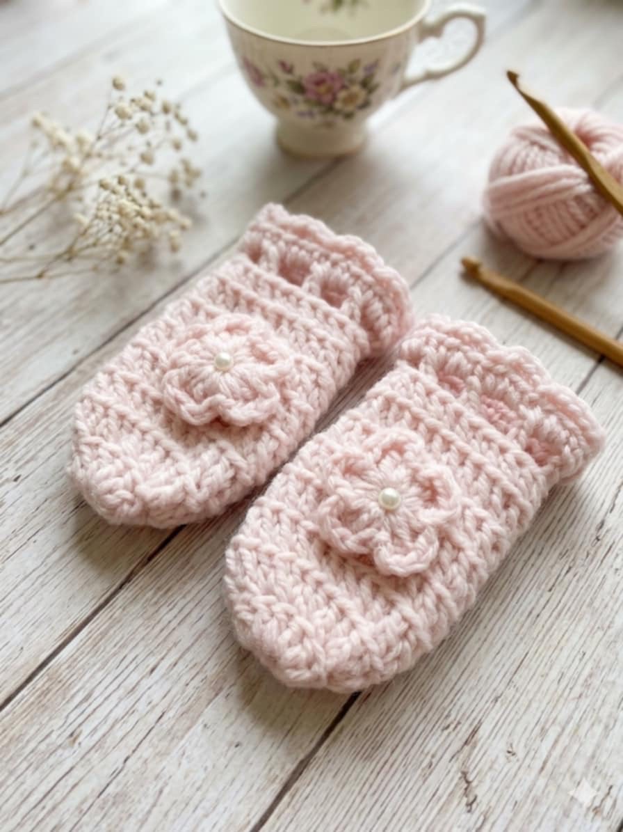 Gants en crochet pour bébé