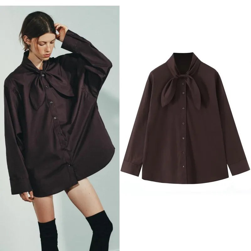 Chemise Zara en popeline oversize