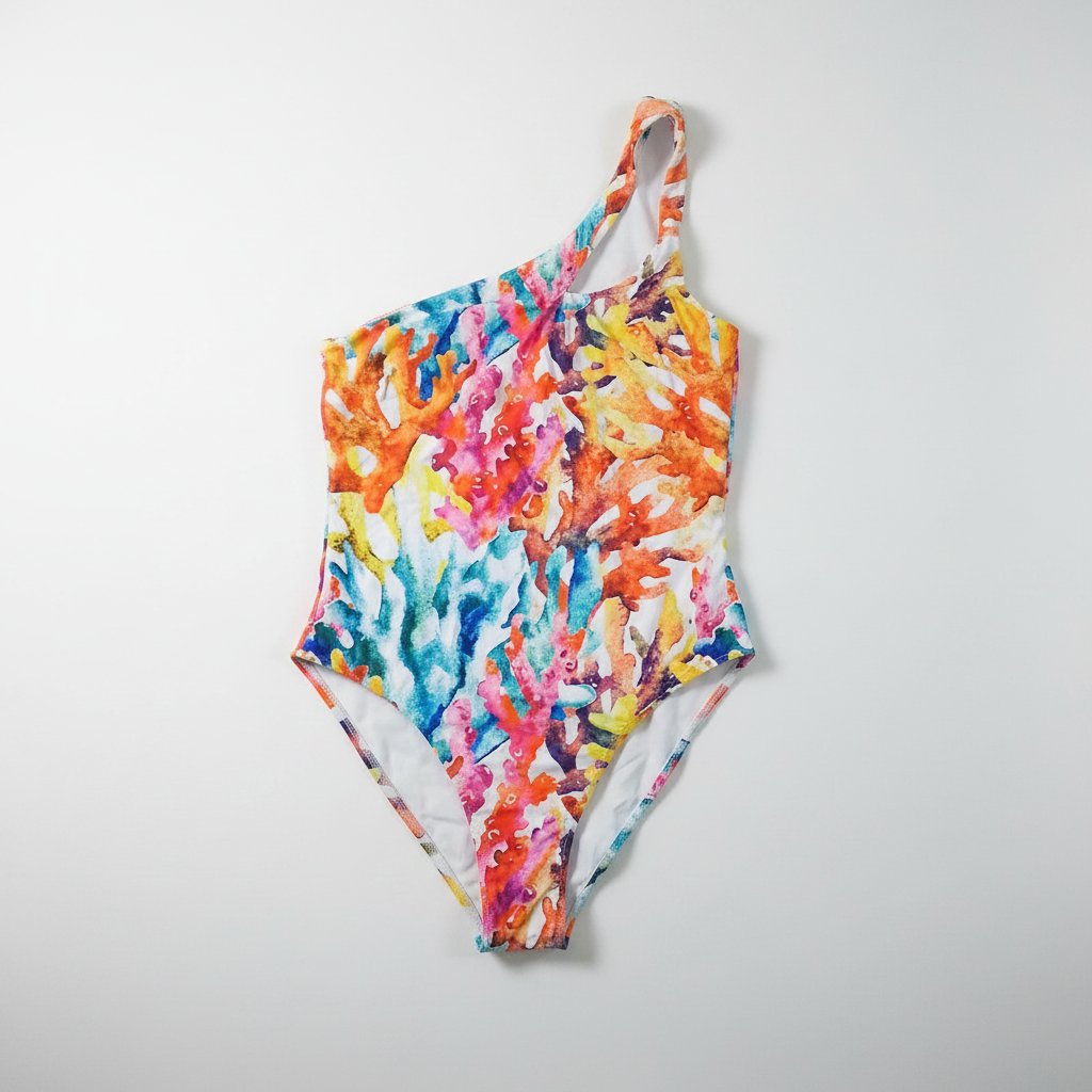 Maillot style je mon fou multicolore 