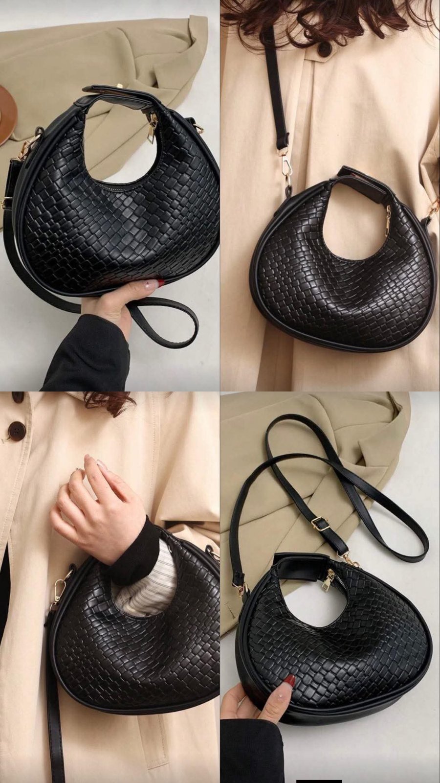 Sac à main à l'épaule pour femmes avec bandoulière marque Shein