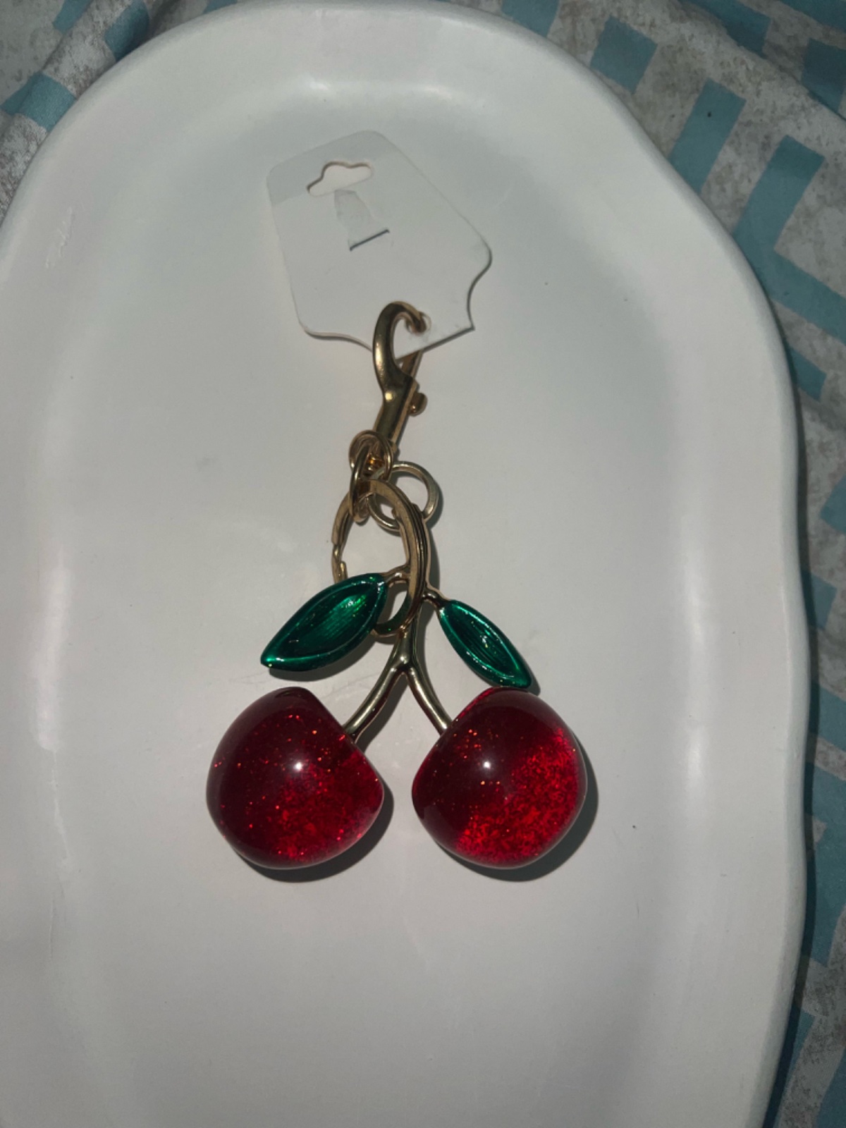 Porte clé cerise