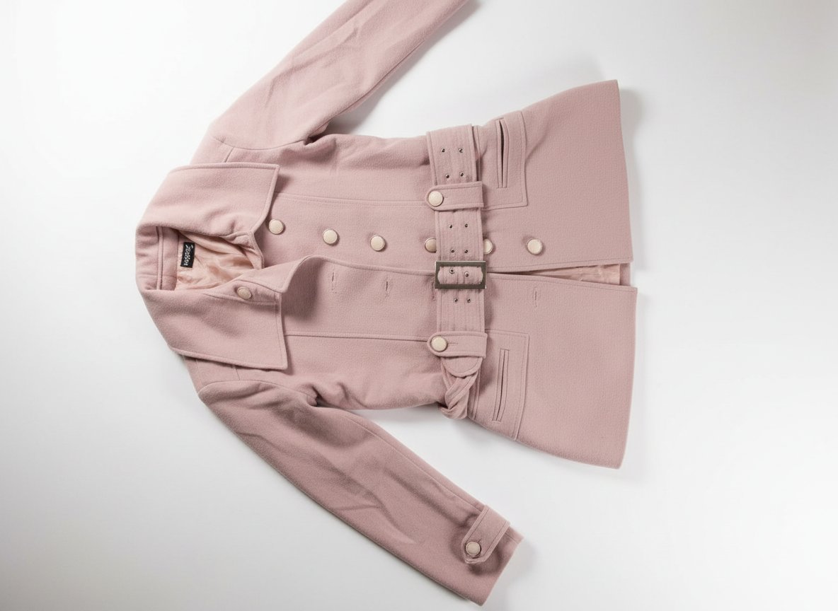 Manteau rose pour une femme  