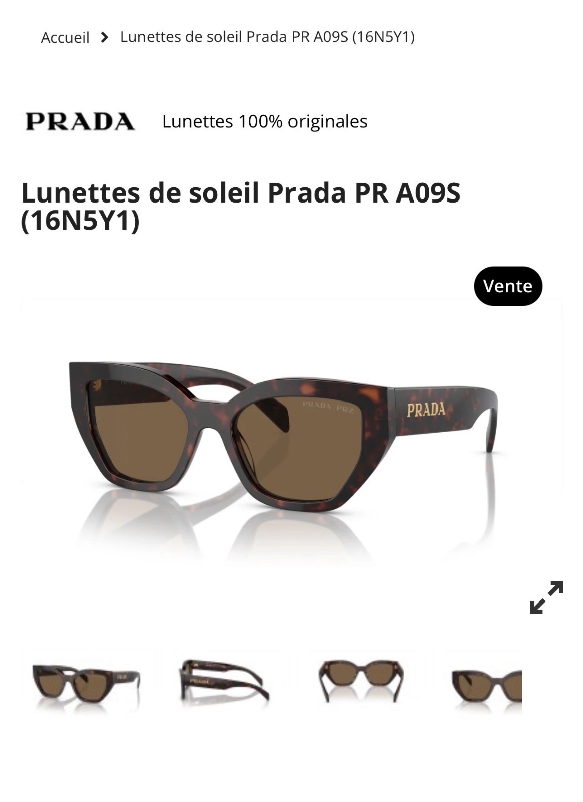 Lunettes solaire PRADA 