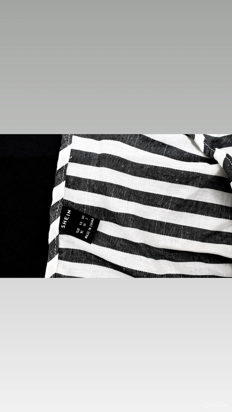 Robe rayée  gris et blanc