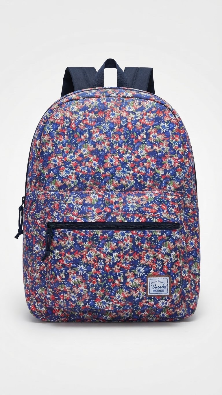 Sac à dos neuf sans étiquette de la marque Vaschy à motif floral